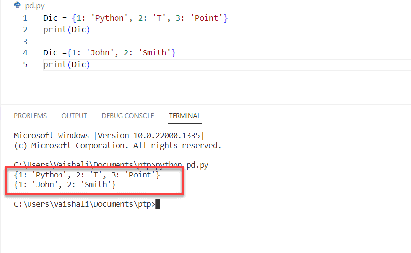 Python Dictionary 1 Python dictionary