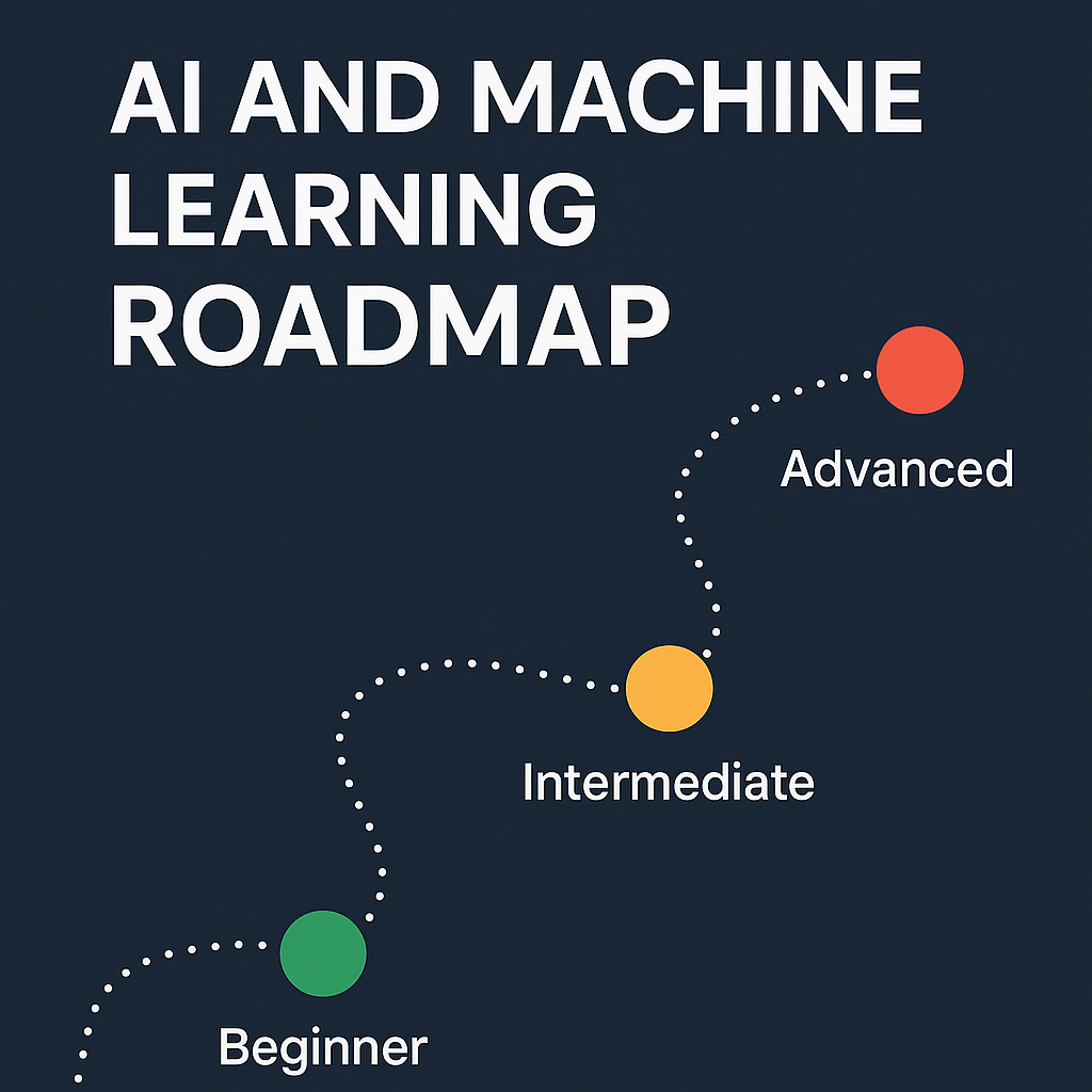 Master AI and Machine Learning: A Step-by-Step Guide AI and Machine Learning Roadmap (Beginner to Advanced) 1 AI and Machine Learning Roadmap (Beginner to Advanced)