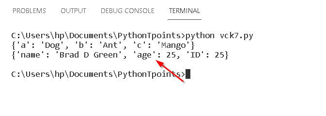 Python Literals 9 Python dictionary literals