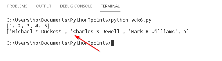 Python Literals 8 Python list literals