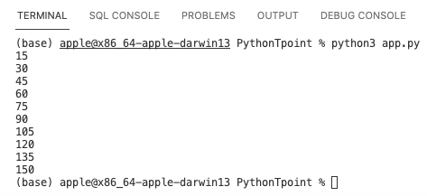 Python Loops 4 Python Table using for Loop