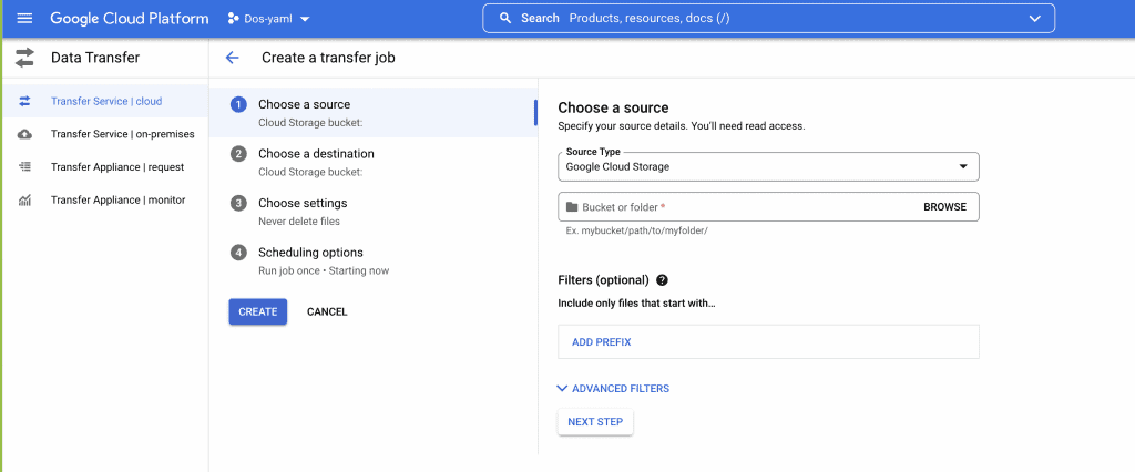 GCP-Transferring Data from one Project to Another using GCP 2 image 9
